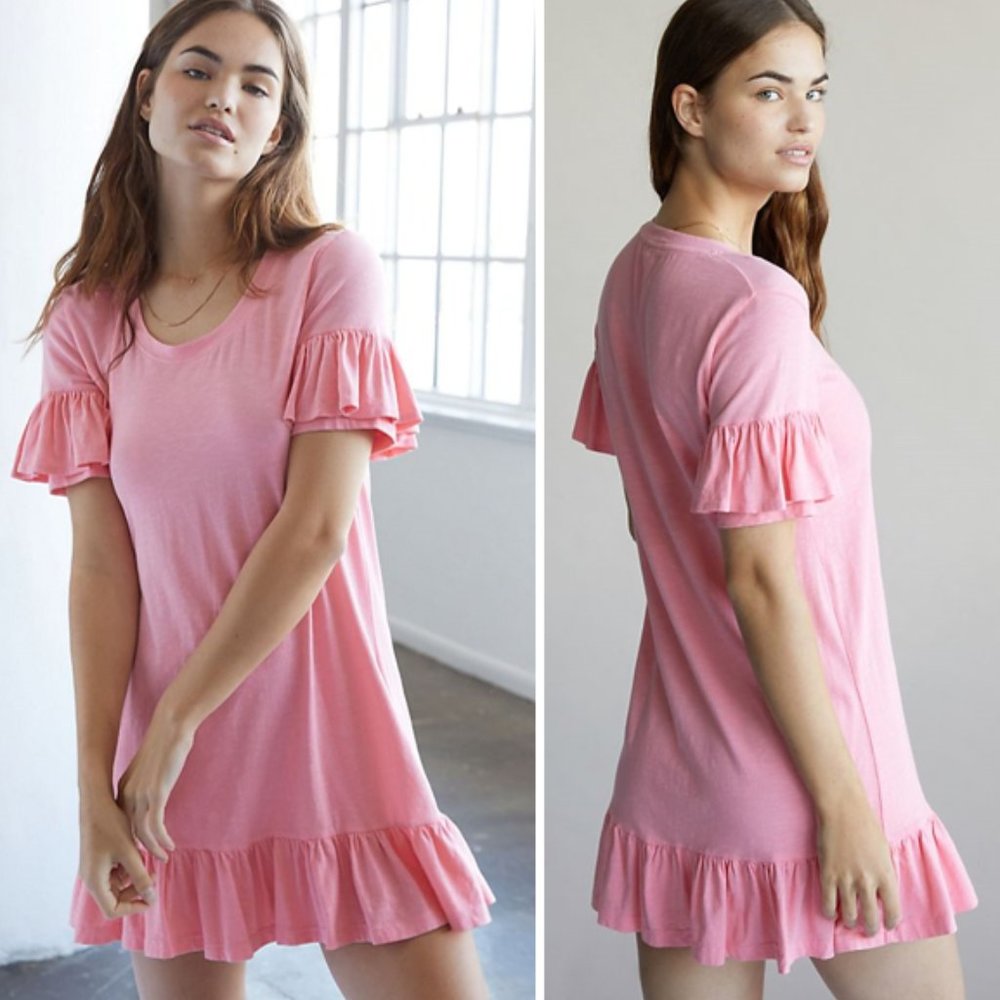 Sundry Ruffled Tunic Dress